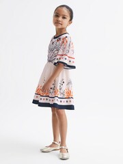 Reiss Ivory Ania Senior Floral Printed Dress - Image 1 of 7