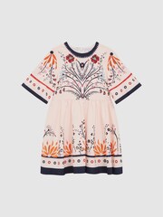 Reiss Ivory Ania 4-9 yrs Floral Printed Dress - Image 2 of 7