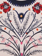Reiss Ivory Ania 4-9 yrs Floral Printed Dress - Image 7 of 7