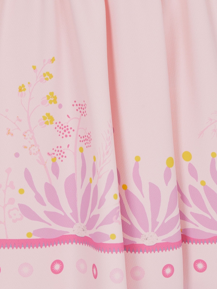 Reiss Pink Mara 4-9 yrs Sleeveless Floral Print Dress - Image 6 of 6