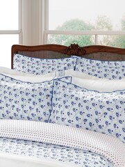 V&A Blue Swanwick Square Pillowcase - Image 2 of 3