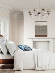 V&A White Samara Square Pillow Pillowcase - Image 2 of 3