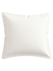 V&A White Samara Square Pillow Pillowcase - Image 3 of 3