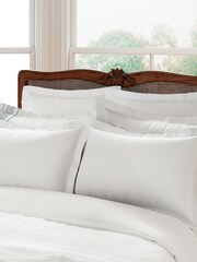 V&A White Samara Oxford Pillow Pillowcase - Image 1 of 4
