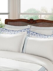 V&A White Ninua Square Pillowcase - Image 1 of 3