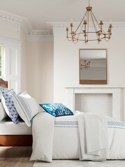 V&A White Ninua Duvet Cover - Image 1 of 3