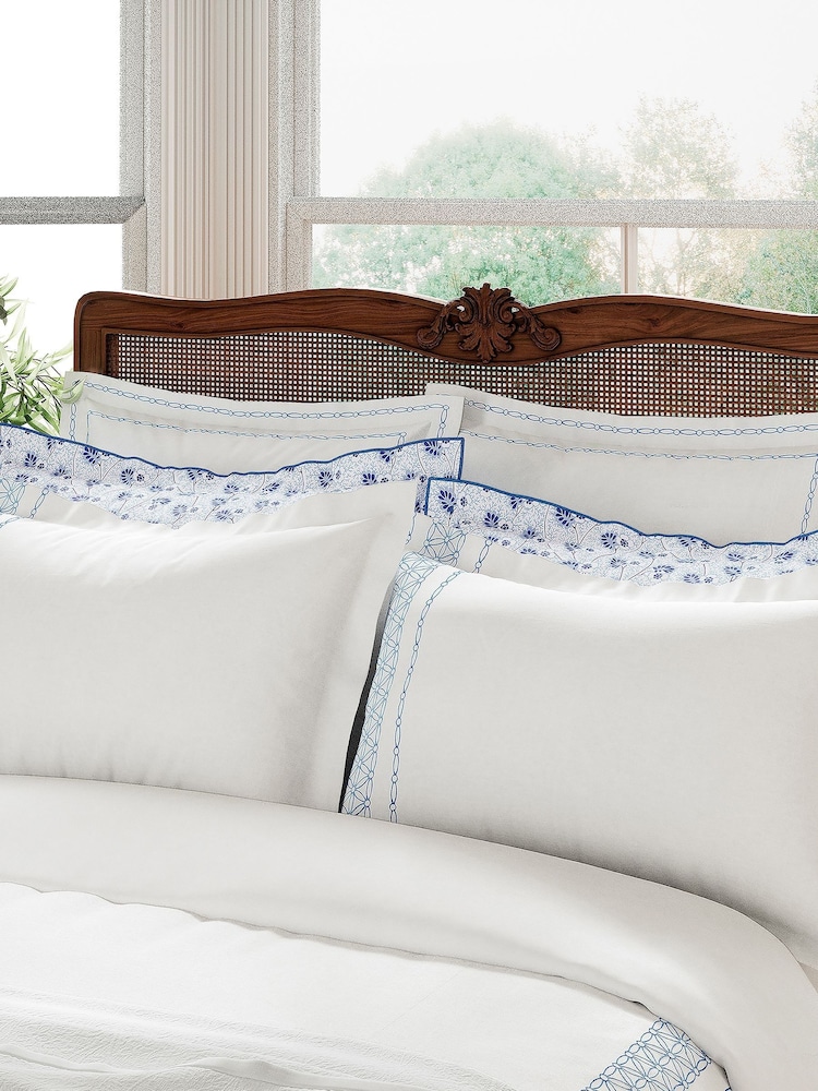V&A White Ninua Duvet Cover - Image 2 of 3