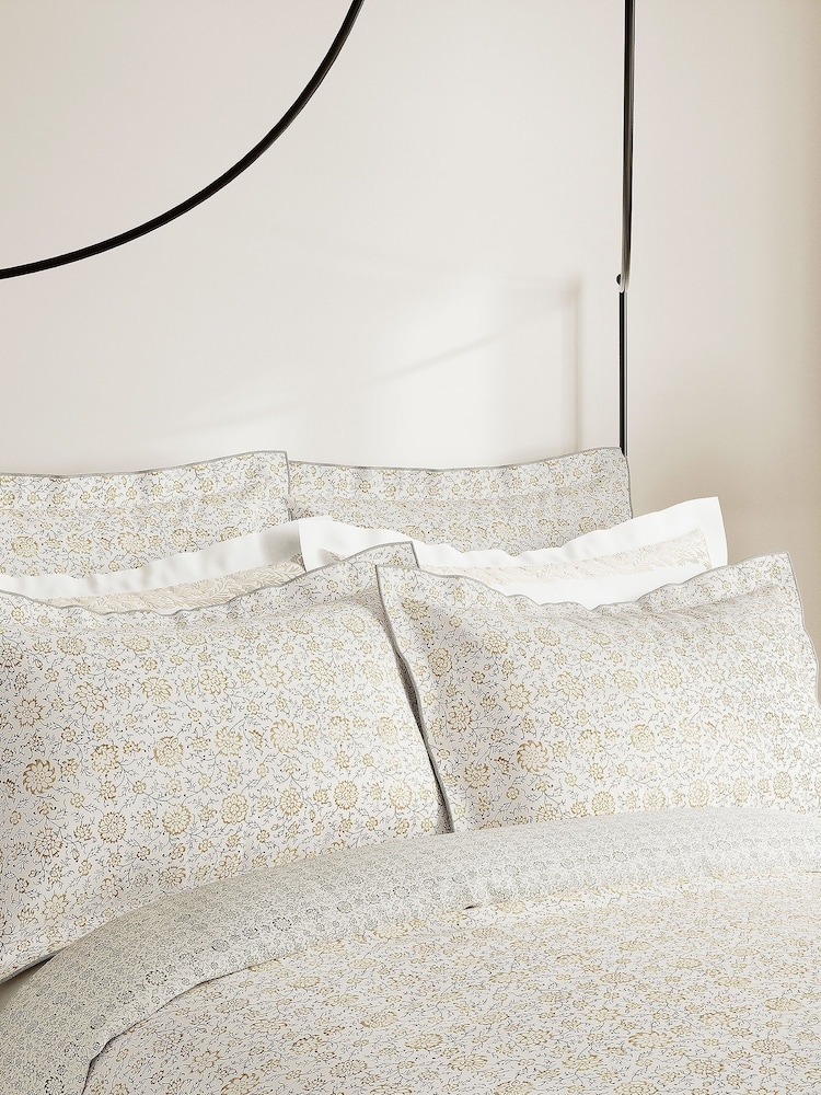 V&A Natural Kerala Oxford Pillowcase - Image 1 of 3