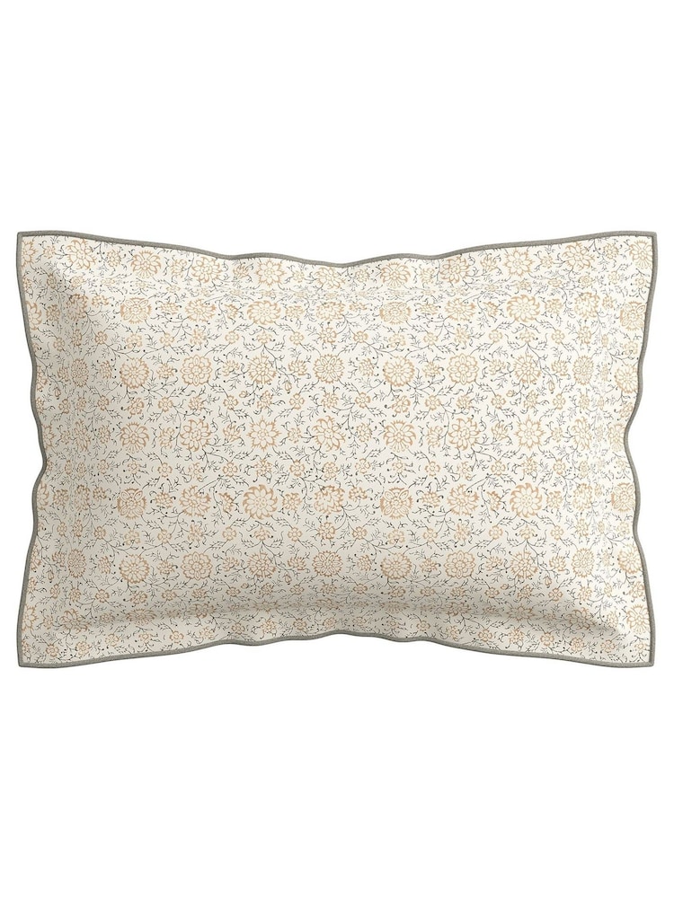 V&A Natural Kerala Oxford Pillowcase - Image 3 of 3