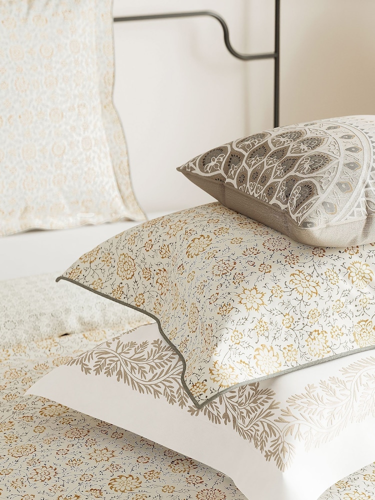 V&A Natural Kerala Duvet Cover - Image 2 of 2
