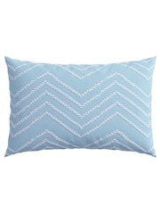 Helena Springfield Blue Woven Zig Zag Duvet Cover and Pillowcase Set - Image 3 of 3