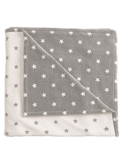 Helena Springfield Grey Star Woven 100% Cotton Throw - Image 3 of 3