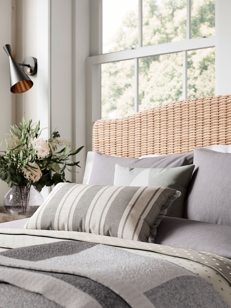 Helena Springfield Grey Denim Look Duvet Cover and Pillowcase Set - Image 2 of 4