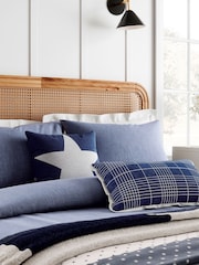 Helena Springfield Blue Denim Look Duvet Cover and Pillowcase Set - Image 2 of 4