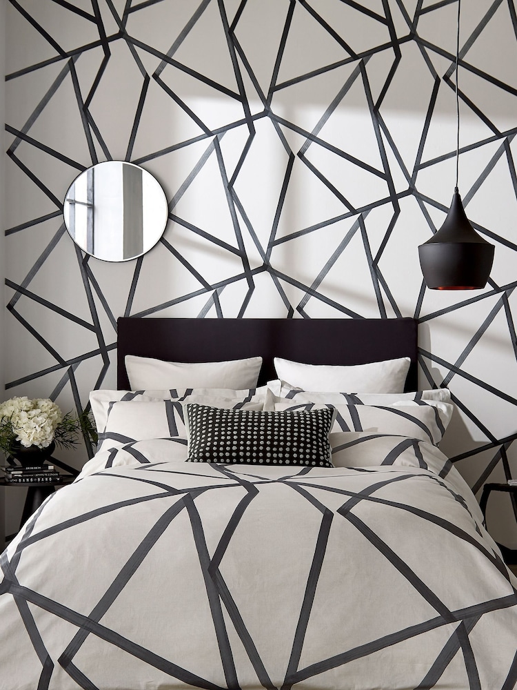 Harlequin Cream 100% Cotton Sumi Duvet Cover - Image 1 of 4