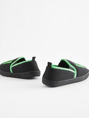 Black/Green Minecraft Cupsole Slippers - Image 4 of 4
