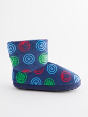 Marvel Blue Warm Lined Slipper Boots - Image 4 of 7