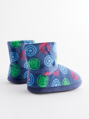 Marvel Blue Warm Lined Slipper Boots - Image 5 of 7