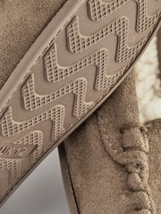 Natural Faux Fur Lined Moccasin Slippers - Image 4 of 6