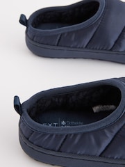 Navy Blue Thinsulate™ Lined Quilted Mule Slippers - Image 7 of 8
