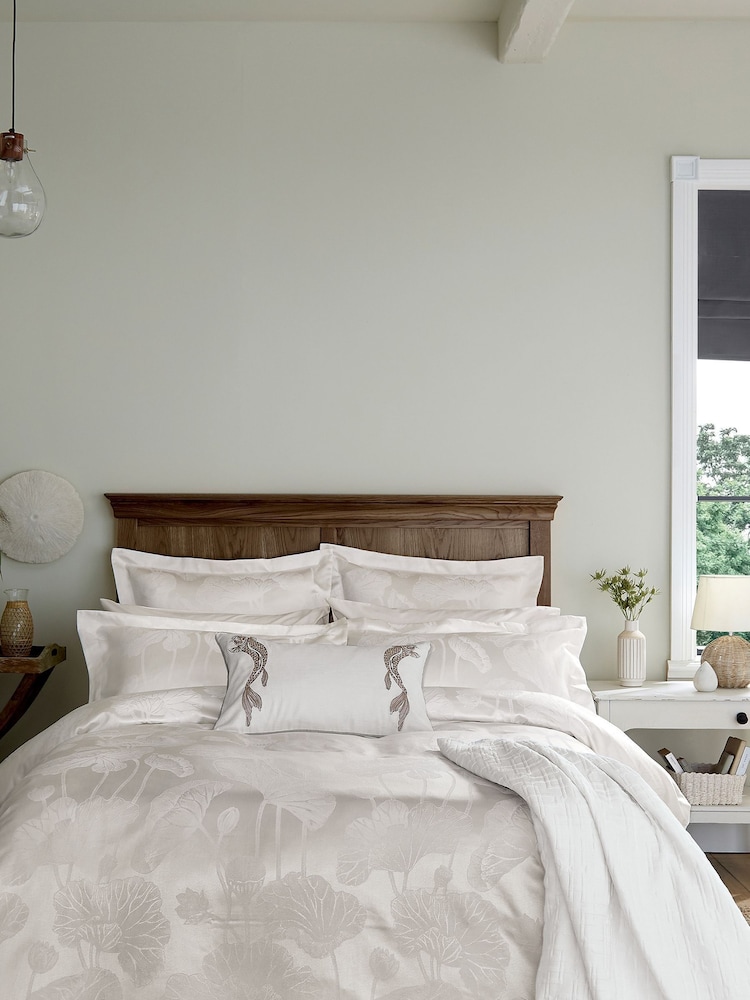 Sanderson Cream Lotus Leaf Duvet Cover - Image 1 of 3