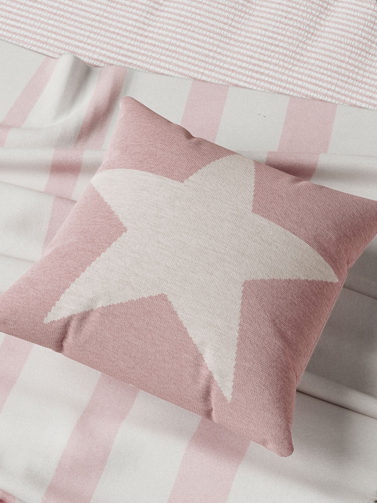Helena Springfield Pink Star Cushion - Image 1 of 5 Helena Springfield Pink Star Cushion - Image 1 of 5