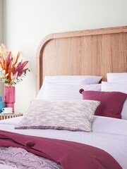 Helena Springfield Pink Ruffled Stripe Duvet Cover and Pillowcase Set - Image 2 of 4