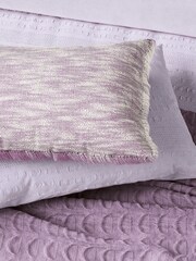 Helena Springfield Pink Ruffled Stripe Duvet Cover and Pillowcase Set - Image 3 of 4