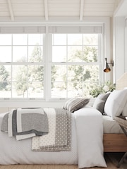 Helena Springfield Grey Patchwork Throw - Image 2 of 3
