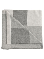 Helena Springfield Grey Patchwork Throw - Image 3 of 3