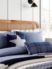 Helena Springfield Blue Patchwork Throw - Image 1 of 6