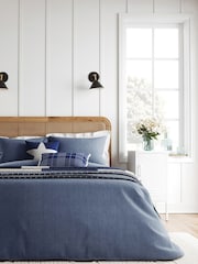 Helena Springfield Blue Patchwork Throw - Image 3 of 6