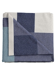 Helena Springfield Blue Patchwork Throw - Image 5 of 6