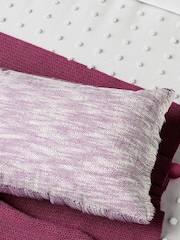 Helena Springfield Purple Pom Pom Knit Throw - Image 2 of 3