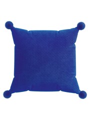 Helena Springfield Blue Pom Pom Cushion - Image 3 of 4