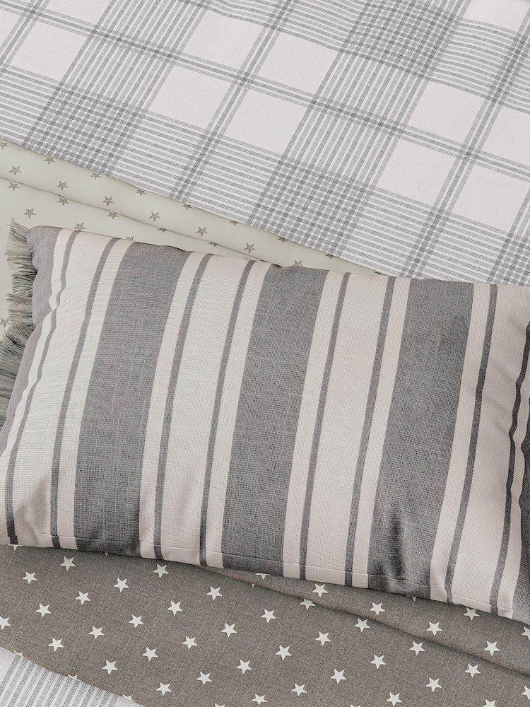 Helena Springfield Grey Classic Stripe Cushion - Image 1 of 5