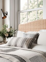 Helena Springfield Grey Breton Stripe Duvet Cover and Pillowcase Set - Image 2 of 4