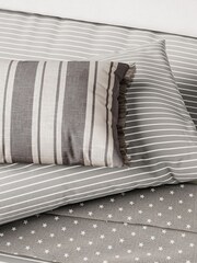 Helena Springfield Grey Breton Stripe Duvet Cover and Pillowcase Set - Image 3 of 4