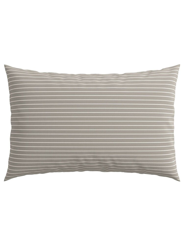 Helena Springfield Grey Breton Stripe Duvet Cover and Pillowcase Set - Image 4 of 4