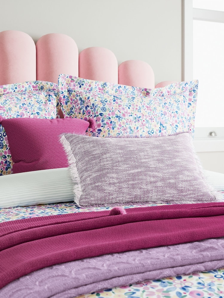 Helena Springfield Purple Minnie 100% Cotton Cushion - Image 1 of 5