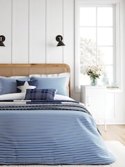 Helena Springfield Blue Breton Stripe Duvet Cover and Pillowcase Set - Image 1 of 4
