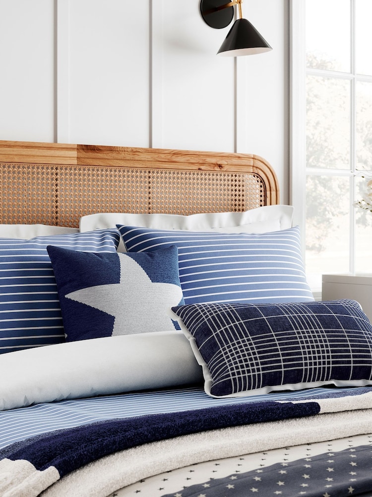 Helena Springfield Blue Breton Stripe Duvet Cover and Pillowcase Set - Image 2 of 4