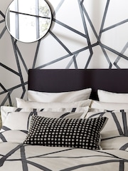 Harlequin Cream Sumi Oxford 100% Cotton Pillowcase - Image 2 of 3