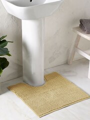 Ochre Yellow Bobble Pedestal Bath Mat - Image 1 of 1