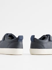Navy Blue Standard Fit (F) Touch Fastening Elastic Lace Shoes - Image 5 of 5