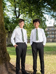 Trutex Senior Boys Black Slim Leg School Trousers - Image 1 of 4