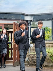 Trutex Senior Boys Grey Slim Leg School Trousers - Image 2 of 6