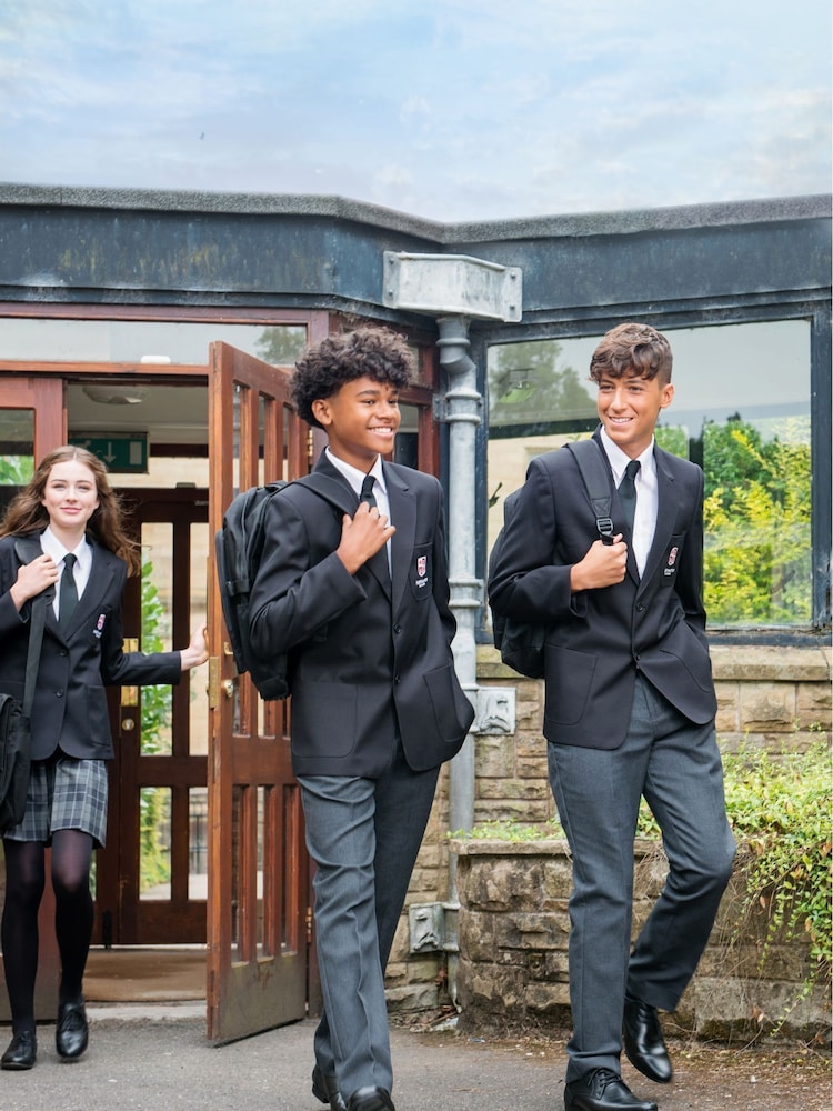 Trutex Senior Boys Grey Slim Leg School Trousers - Image 2 of 6