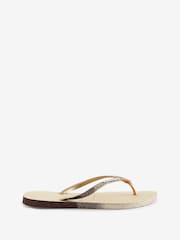 Havaianas Slim Aur Sparkle Sandale - Imaginea 2 din 2