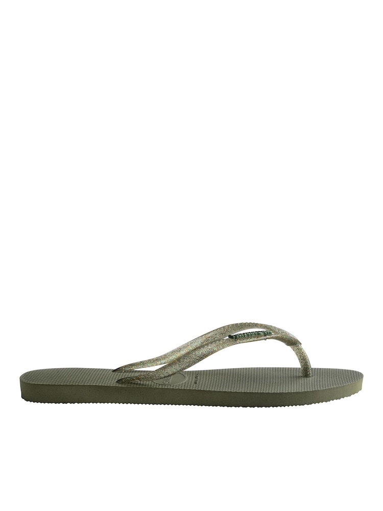 Havaianas Slim Logo Metallic Flip Flops - Image 2 of 5